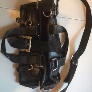 Ostba of Salzburg Black leather satchel